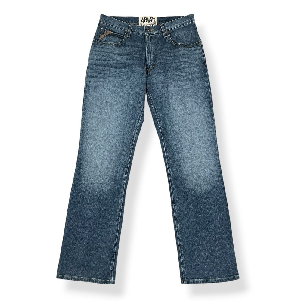 Ariat Jeans Men 34x34 Blue M4 Low Rise Boot Denim Relaxed Western Cowboy